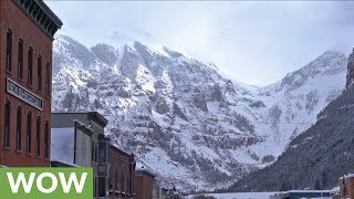 Massive avalanche in Aspen captured on camera [upl. by Harry]