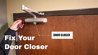 Why is my door slamming Adjust your door closer [upl. by Amberly519]