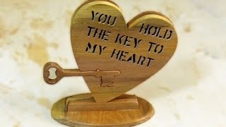 Scroll Saw Project  Valentines Day gift [upl. by Sammy]