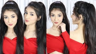 New Latest Ponytail Hairstyle With Trick  New Hairstyle  Easy Hairstyles [upl. by Okiam]