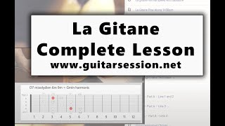 quotLa Gitanequot Gypsy jazz Complete Lesson [upl. by Oalsinatse]