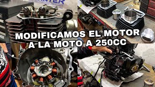 MODIFICAMOS EL MOTOR A LA MOTO A 250CC  SINALOA STANG [upl. by Augie229]