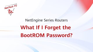 NE Router MustKnows What If I Forget the BootROM Password of a NetEngine Series Router [upl. by Arret634]