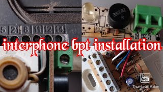 comment installer un interphone bptpart1 [upl. by Aniteb]