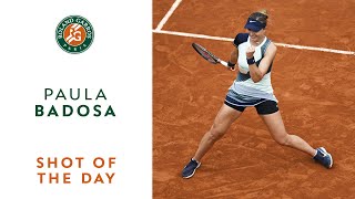 Shot of the day 5  Paula Badosa  RolandGarros 2022 [upl. by Notlim]