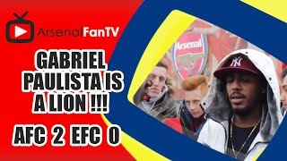 Gabriel Paulista Is A Lion   Arsenal 2 Everton 0 [upl. by Nwad]