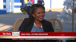 NAMIBIAVOTES2024  THE DAILY ROUNDUP WITH NINA  2024 Final Voters Register  nbc [upl. by Redfield]