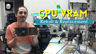 Graphics Card RAM Reball and Replacement  GPU Repair Demonstration [upl. by Huntingdon]