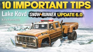 10 Important Tips For SnowRunner Update 60 New Map You Need to Know [upl. by Carney774]