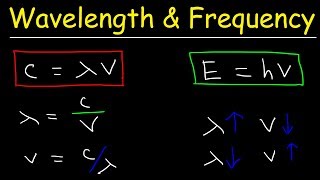 Speed of Light Frequency and Wavelength Calculations  Chemistry Practice Problems [upl. by Nidla]