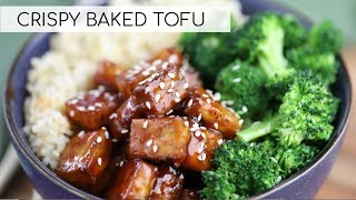 HOW TO COOK TOFU  crispy baked tofu recipe [upl. by Ahmad]