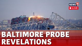 Baltimore Bridge Collapse 2024 Live Recovery Effort Continues From Coast Guard Boats  News18 N18L [upl. by Pooh]