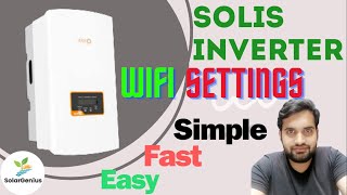 How to do Solis Inverter Wifi Settings solargenius [upl. by Sedgewick]