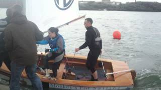 Near perfect downwind kiteup and gybe changeover by West Lancs YC at the 2013 Crewsaver 24hr Race [upl. by Joellyn226]