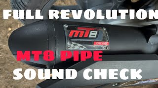 Honda click MT8 PIPE full rev sound checkbest PIPE FOR CLICK125 [upl. by Foah]