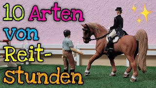 10 Arten von Reitstunden 🐴  Schleich [upl. by Nnylcaj]