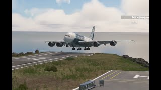 A380 landing at Saba MSFS 2020 [upl. by Gustav]