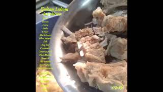 How to make salona Laham Arabic Recipefoodvlog [upl. by Gerc]