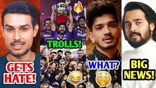 Dhruv Rathee gets HATE due to this😳 KKR Wins IPL Munawar Faruqui Bhuvan Bam MrBeast Uk07 [upl. by Yehsa860]