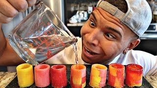 DIY STARBURST SHOT GLASS TASTE TEST [upl. by Hrutkay]