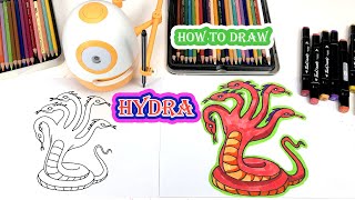 How to draw HYDRA for kids step by step easyDrawing VideoWEDRAW EDUCATION TOY [upl. by Irtemed]