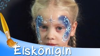 🐯 Kinderschminken Eiskönigin Gesicht Tutorial  HD [upl. by Hurff728]