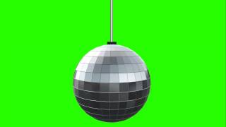 Disco Ball Video Background Green Screen Footage [upl. by Gillman]