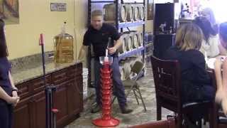 How to Fill Wine Bottle amp Corking  00107 [upl. by Cline]