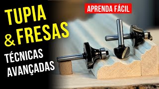 TUPIA e FRESAS  Aprenda técnicas avançadas com gabaritos  IMPERDÍVEL [upl. by Rurik]