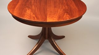 Custom Pedestal Table handmade by Doucette and Wolfe Furniture Makers [upl. by Haim]