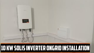 10 kw solis inverter ongrid installation [upl. by Gefen]