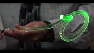 Total Internal Reflection Demo Optical Fibers [upl. by Edmondo]