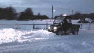 JCB Workmax Snow Plough available from The Quad Centrewmv [upl. by Oreste]