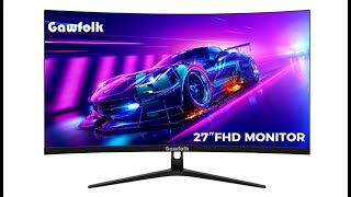 Best 2K QHD 1440p Curved Gaming Monitor With 165Hz  BenQ MOBIUZ EX2710R Review [upl. by Sileas]