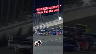 Harrison Burton blows by Kyle Busch for the win Daytona Coke Zero Sugar 400 nascar nascarplayoffs [upl. by Ladonna332]