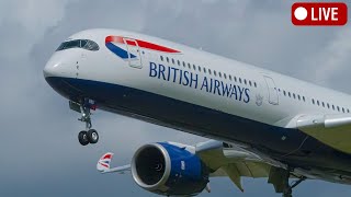 🔴LIVE  LONDON HEATHROW  HARD TOUCH amp GO LANDING 21425 SAS live aviation [upl. by Aulea]