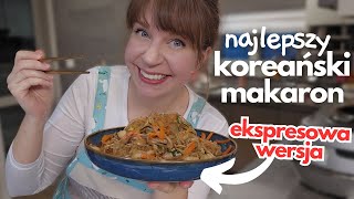 EKSPRESOWY SPOSÓB na najlepszy koreański makaron  SMAŻONY MAKARON JAPCHAE  najlepsze stirfry [upl. by Chauncey]