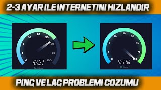 PROGRAMSIZ İNTERNET HIZLANDIRMA 2023  PİNG DÜŞÜRME 2023 [upl. by Renrag]