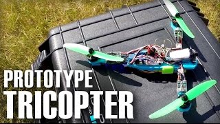 Prototype Mini Tricopter Test Flight  Test Pilot Thomas [upl. by Emrich]