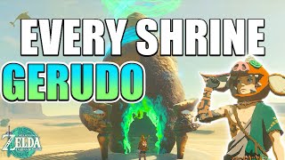 Every Shrine Gerudo WITH Locations  The Legend of Zelda Tears of the Kingdom [upl. by Yracaz]