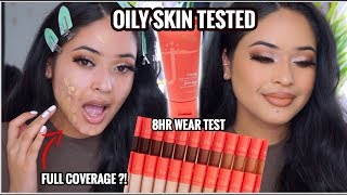 OILY SKIN WEAR TEST NEW JUVIAS PLACE I AM MAGIC FOUNDATION amp CONCEALER REVIEW Taisha [upl. by Josi]