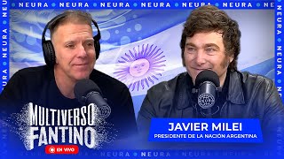 Javier Milei en vivo en los estudios de Neura  Multiverso Fantino  0804 [upl. by Johansen409]