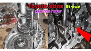 Toyota etios liva  Gearbox repair Toyota Etios liva GD  Liva gearbox problem [upl. by Josephina]