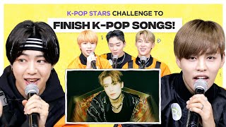 Can Kpop Group finish the lyrics of NCT U TXT ATEEZ l FLC l T1419 [upl. by Nyleuqcaj517]