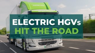 First electric HGVs hit UK roads under Electric Freightway programme [upl. by Humphrey]