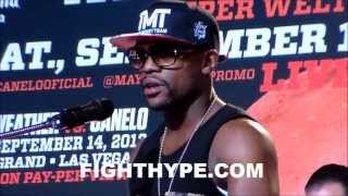 FLOYD MAYWEATHER VS CANELO ALVAREZ LOS ANGELES PRESS CONFERENCE [upl. by Maris]