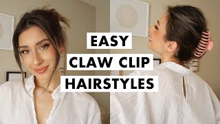 How to Wear a Claw Clip  Easy Hairstyles [upl. by Orson97]