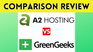 👉A2 Hosting vs GreenGeeks Web Hosting Comparison ✅ Review [upl. by Kalbli810]