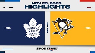 NHL Highlights  Maple Leafs vs Penguins  November 25 2023 [upl. by Pasquale625]