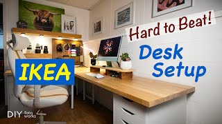 IKEA Countertops Desk Setup I 4K [upl. by Siuqcram898]